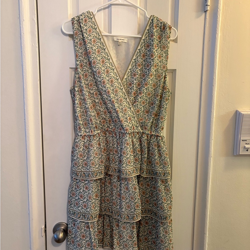 Max Studio Floral Layered Dress